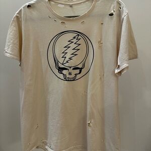 Grateful Dead vintage distressed off white Graphic T-Shirt